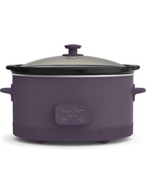 6qt Programmable Non-Toxic Slow Cooker - Versatile Kitchen Essential in Plum